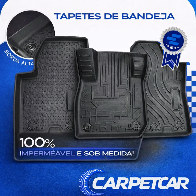 Tapete automotivo premium aplicado no carro